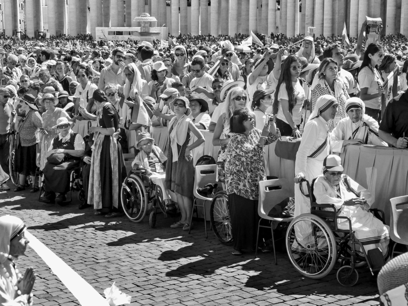 Photo from Magnum Photos website: VATICAN September 4th, 2016. Mother Teresa's canonization. © Raghu Rai / Magnum Photos